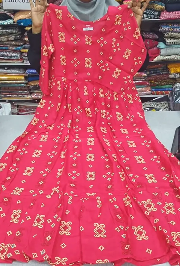 Premium Rayon Full Length Maxi Gown | MG108